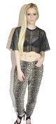 Image of Vintage Cheetah Print Boyfriend Trousers