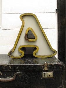 Image of Grande Lettre  vintage A, M, F, R, C, I 