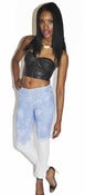 Image of Reconstrurcted Blue & White Dip-Dyed Skinnies