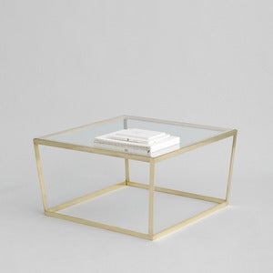 Image of Frame Coffee Table, Brass