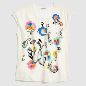Image of Madewell Silk Tee