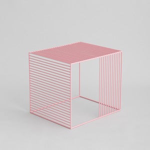 Image of Wire Side Table, Powder Coat