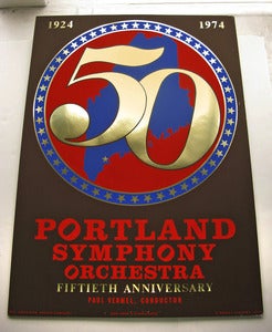 Image of 1974 Robert Indiana Portland Maine Symphony Silkscreen