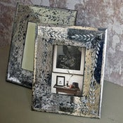 Image of antiqued mirror 4x6 frame