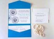 Image of LASKA POCKETFOLD WEDDING INVITATION - SAMPLE