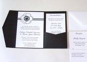 Image of MAHALIN POCKETFOLD WEDDING INVITATION - SAMPLE