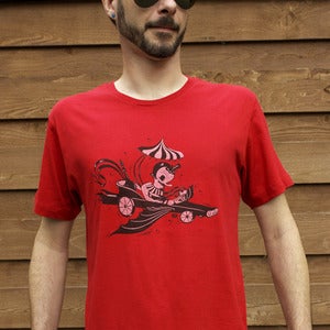 Image of Mens Peppermint Man T-Shirt: "Cherry Valance"