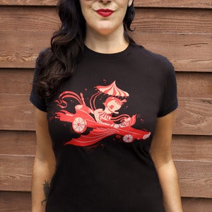 Image of Ladies Peppermint Man T-Shirt: "Black Licorice"