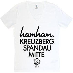 Image of hamham.Berlin - V-Neck Weiß - Mann