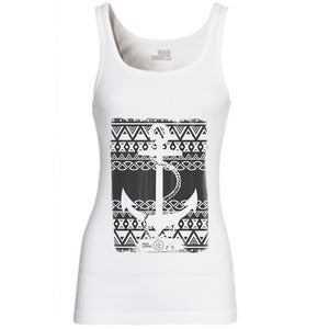 Image of Aztec Anker - Tanktop Weiß - Frau