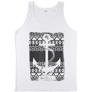 Image of Aztec Anker - Tanktop Weiß - Mann