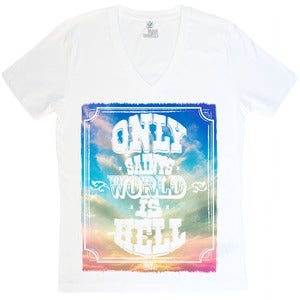 Image of Saints Sky - V-Neck Weiß - Mann