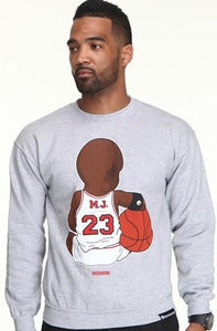 Image of Baby MJ Crewneck-Sport Gray