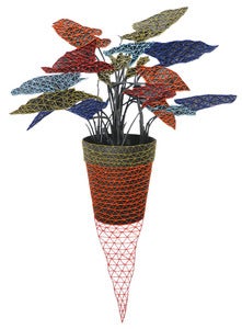 Image of Print of an Original hand threaded art work:"Rooted"
