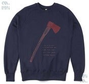Image of Axe Navy Sweatshirt (Organic)