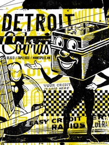 Image of The Detroit Cobras Concert Poster, Minneapolis, MN