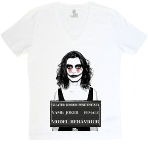Image of Female Joker - V-Neck Weiß - Mann