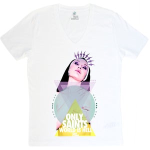 Image of Holy Saint - V-Neck Weiß - Mann