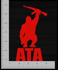 Image of Accessory | Gorilla Logo | Large Vinyl Decal | Red