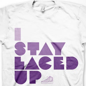 Image of I Stay Laced Up Tee (White)