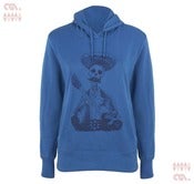 Image of Day of the Dead Blue Hoody (Girls Organic)