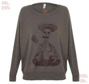 Image of Day Of The Dead Coffee Batwing Pullover (Girls)