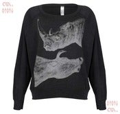Image of Zoo Tri-Black Batwing Pullover (Girls)