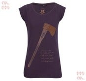 Image of Axe Eggplant-T (Girls Organic Bamboo)