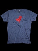 Image of DJ Roueche Dove Logo Blue Slate Tee