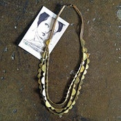 Image of half moon necklace - brass