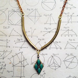 Image of Jade Diamond Collar Necklace