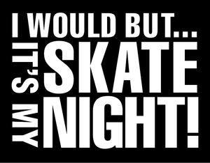 Image of Men's "It's My Skate Night™ " Crew Neck: Varied prints