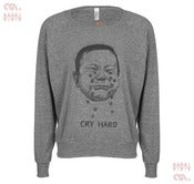 Image of Cry Hard Athletic Grey Batwing Pullover (Girls)
