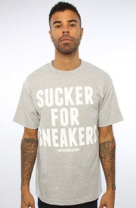 Image of Sucker For Sneakers Tee-Sport Gray