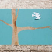 Image of  light blue dove 18 x 24