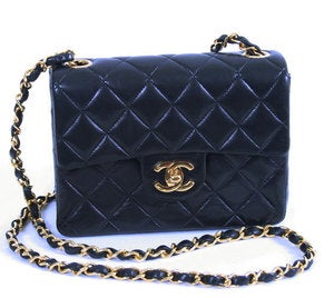 Image of CHANEL Lambskin Quilted Mini Flap