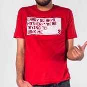 Image of "Carry So Hard" - White on Red  [Unisex Crew Neck]