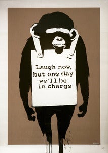 Image of "Laugh Now" by Banksy