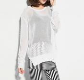 Image of Caitlin Mesh Knit Jumper-White
