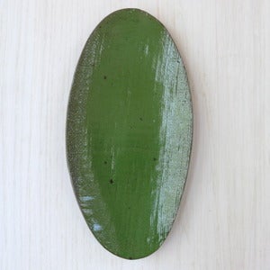 Image of moss on chocolate oval platter #20
