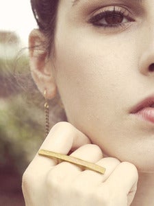 Brass Bar Ring
