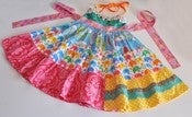 Image of Summer Fun Tiered Halter Dress