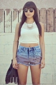 Image of Studded Ombre High Shorts
