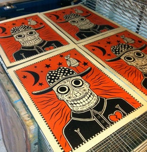 Image of Sugar Skull Cowboy Art Print