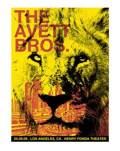 Image of The Avett Brothers Concert Poster, Los Angeles, CA