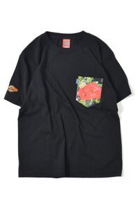 Image of LAFAYETTE ×NRL SMOKIN' MUSICAL ALOHA POCKET TEE BLACK