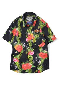 Image of LAFAYETTE ×NRL SMOKIN' MUSICAL COTTON ALOHA SHIRT ALOHA