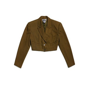 Image of CROPPED MILITARY STYLE JACKET