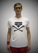 Image of Pants & Crossbones – Off White Tee