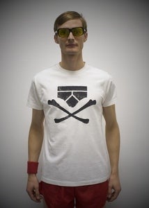 Image of Pants & Crossbones – Off White Tee